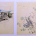 Perspective and Floor Plan, House Concepts for Taliesin Gates Residential Community (1985)