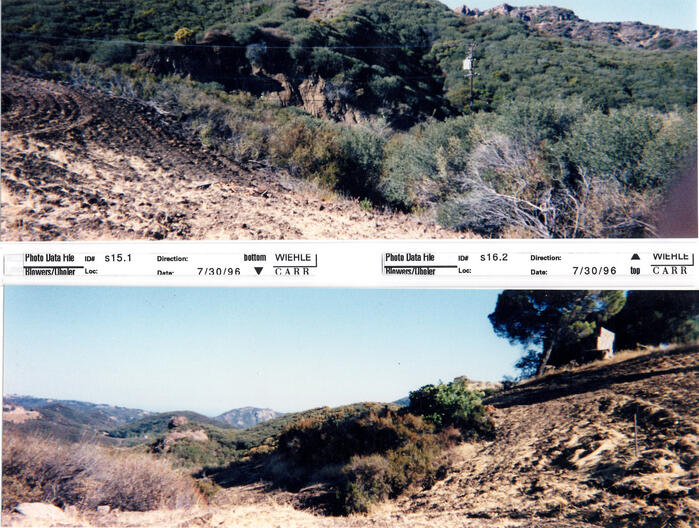 Masterplan of Arch Oboler Estate for Dorothy Blowers, Photo Data File 1: Panoramic Views s15.1 and s16.2