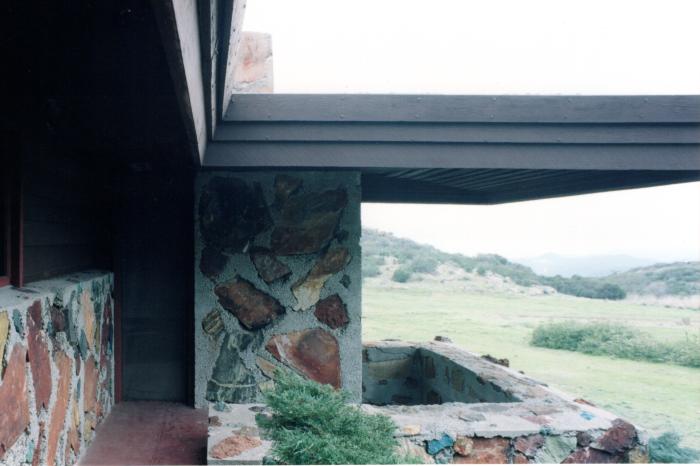 Masterplan of Arch Oboler Estate for Dorothy Blowers, Photo Data File 2: Exterior View of Gate Lodge Children's Wing Cx 3.13