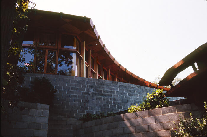 Detail View of Terrace Deck and House, Addition for H. R. Shepherd to the John L. Rayward House