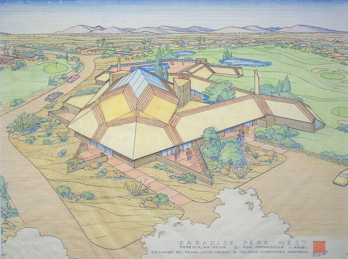 Drawing: Aerial Perspective View, Paradise Peak West for Johnaquille J. Hegel